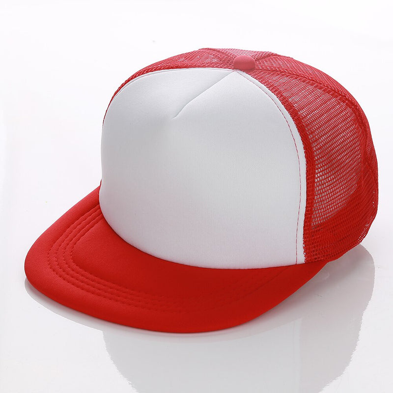 5-Panel Mesh Cap Sublimation Blanks - Red