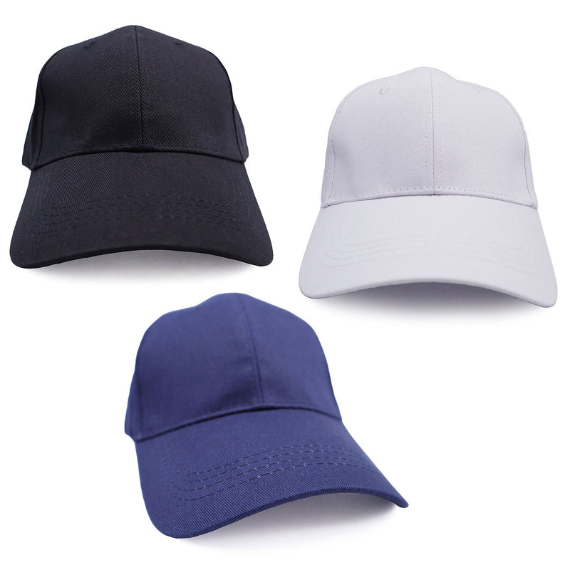 Baseball Cap for HTV Printing Sublimation Blanks - Black, White, and Blue