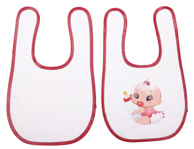 Baby Bib Sublimation Blanks - Red