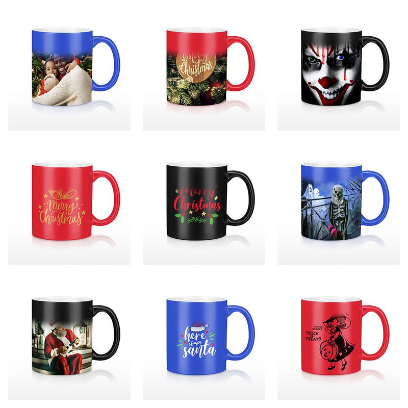 Mugs 11oz Sublimation Blanks Color Changing with Print