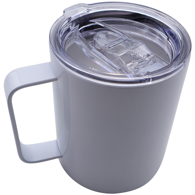 Mugs Stainless Steel with Lid 12oz Sublimation Blanks - Top View