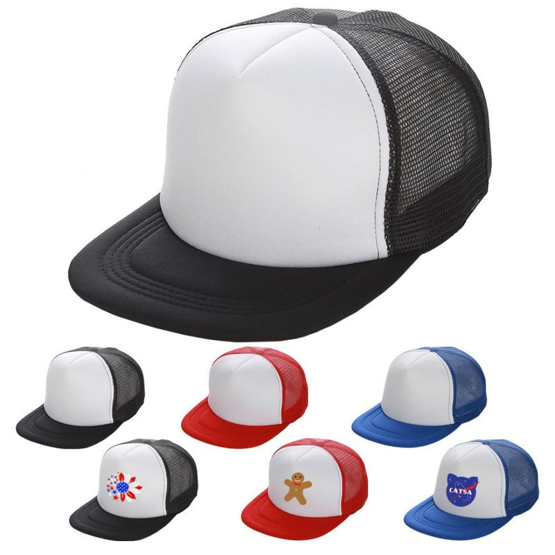 5-Panel Mesh Cap Sublimation Blanks with Print